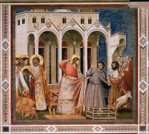 Jesus clears the Temple