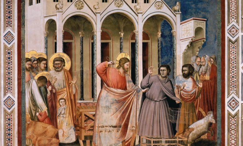 Jesus clears the Temple