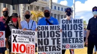 Marcha en contra la PS184