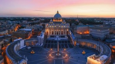 vatican at dusk